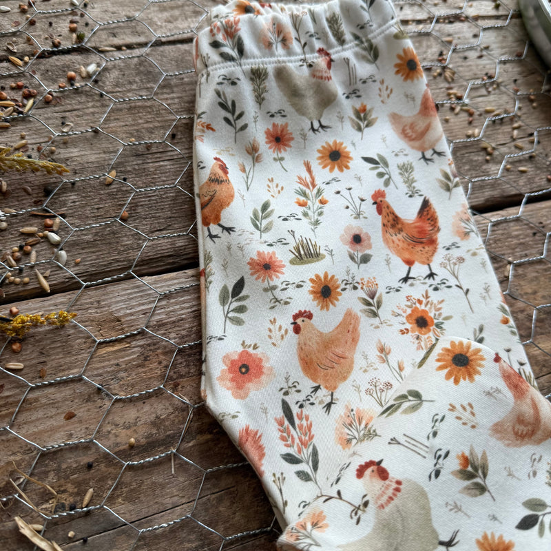 Chicken Meadow Slim Leggings