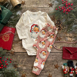 LoveBee Baby Bodysuits | Santa | Natural