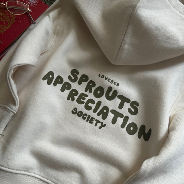 Sprouts Appreciation Society Hoodies | Natural Raw | Ready To Post