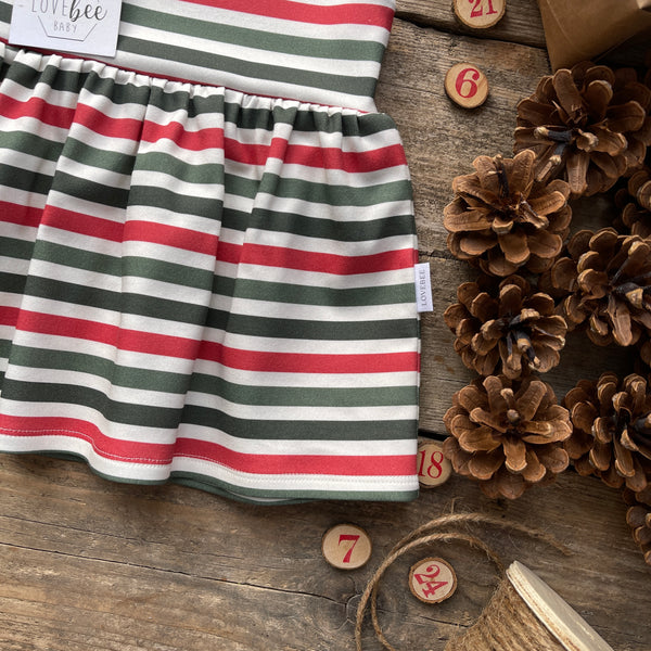 Christmas Stripe Dress | Ready To Post