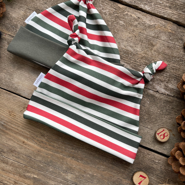 Christmas Stripe Knotted Hats | Ready To Post