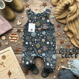 Cosmic Night Footed Romper | Ready To Post