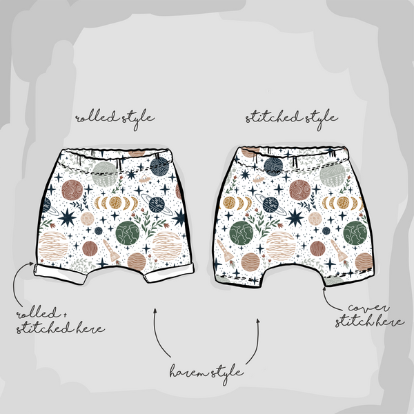 Cosmic Stitched Shorts | Ready To Post