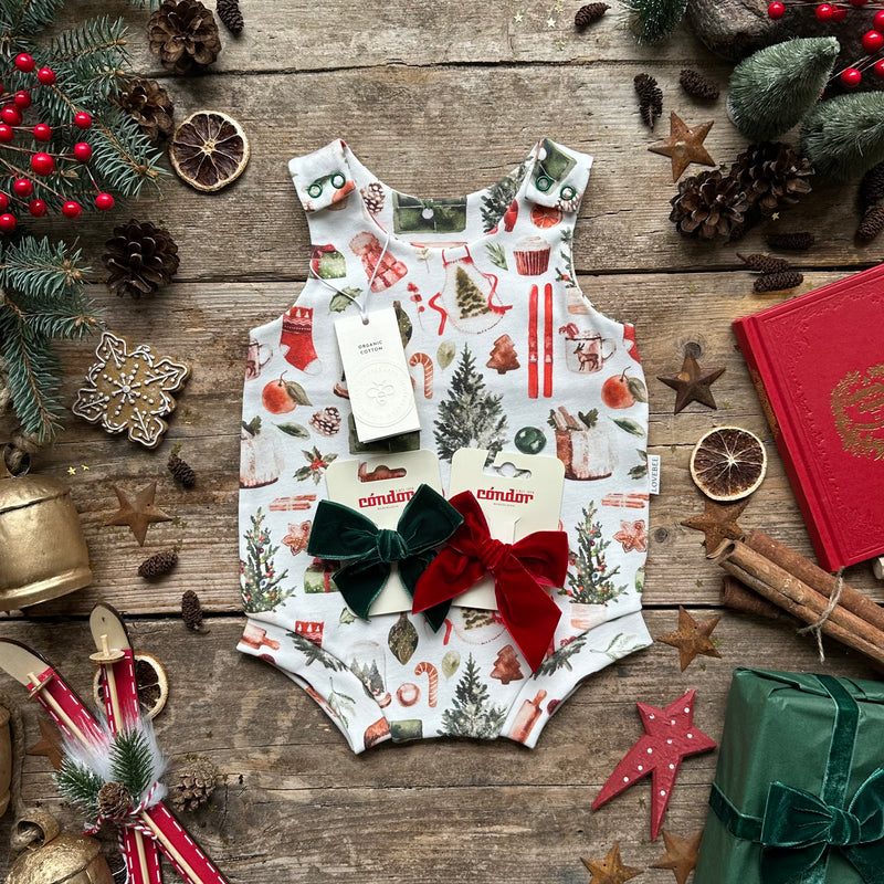 Cosy Christmas Bloomer Romper | Ready To Post