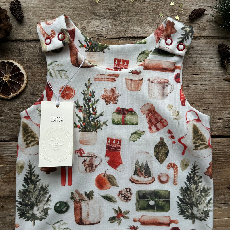 Cosy Christmas Bloomer Romper | Ready To Post