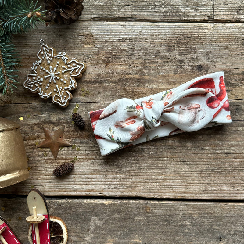 Cosy Christmas Knot Bow Headband