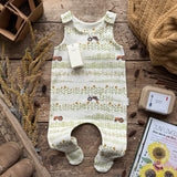 Crop Cycle Footed Romper