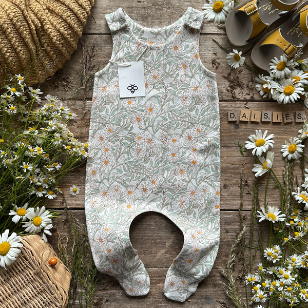 Daisies Footed Romper | Ready To Post