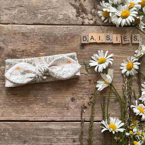 Daisies Knot Bow Headband