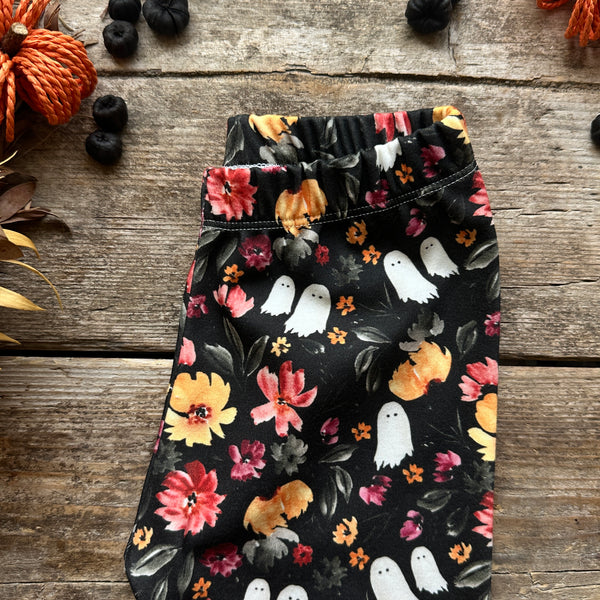 Dark Bootiful Blooms Slim Leggings