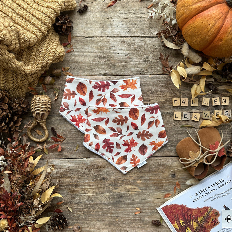 Fallen Leaves Dribble Bib | Ready To Post