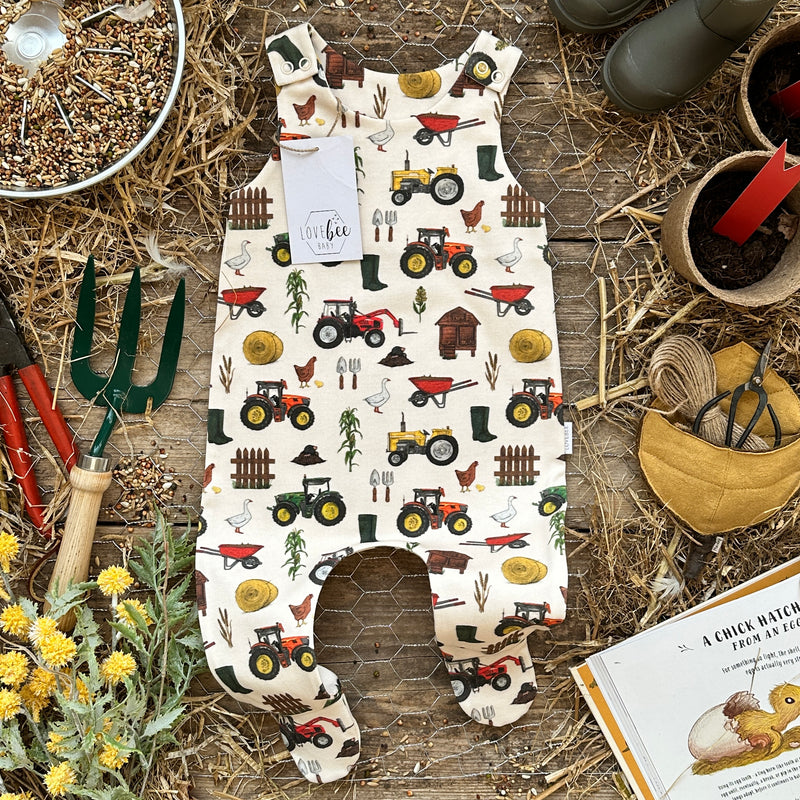 Katie's Farm Footed Romper | Ready To Post