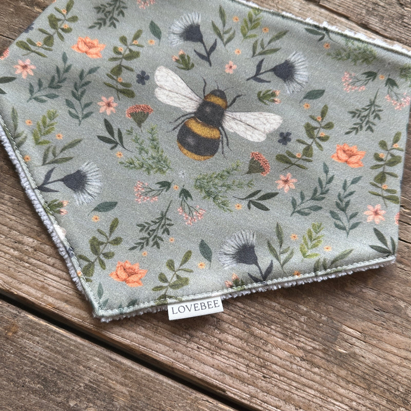 Forest Bee and Botanicals Dribble Bib