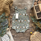 Forest Bee and Botanicals Bloomer Romper