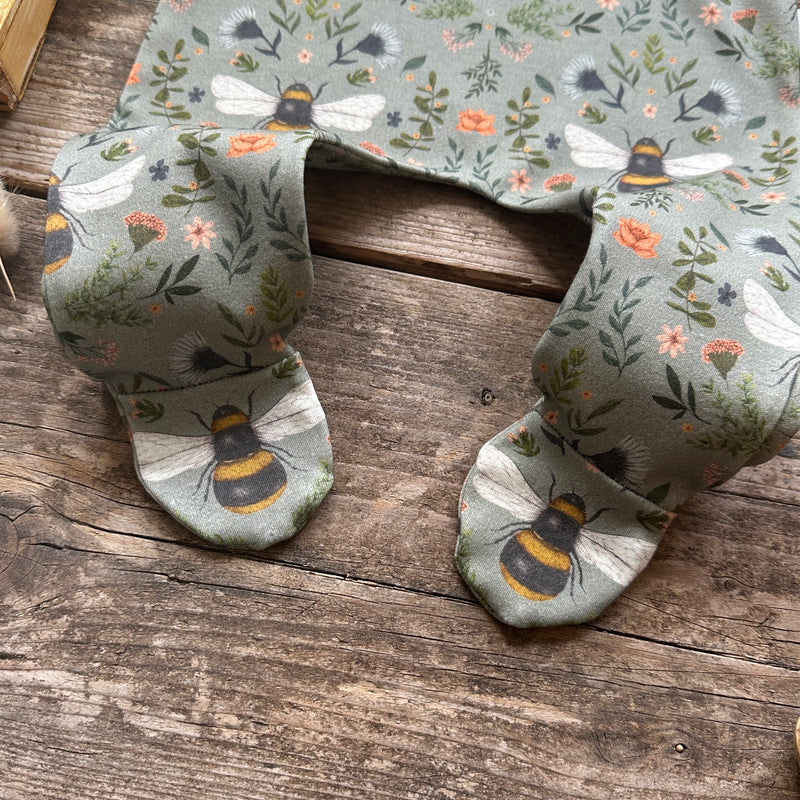 Forest Bee and Botanicals Footed Romper