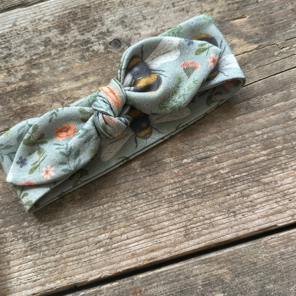Forest Bee and Botanicals Knot Bow Headband