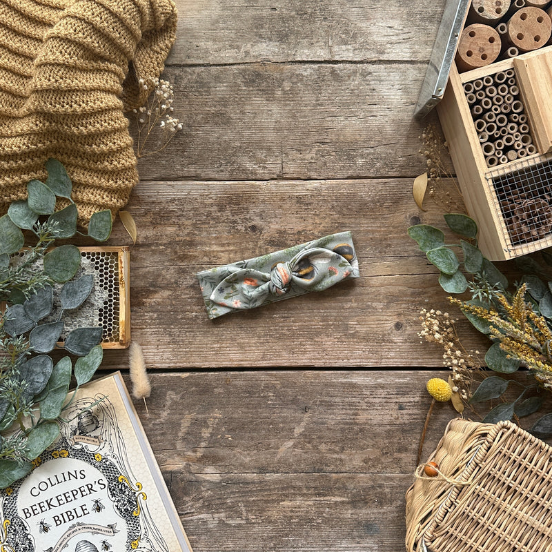 Forest Bee and Botanicals Knot Bow Headband