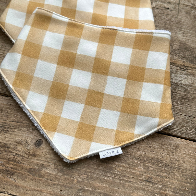 Gingham Dribble Bib | Ready To Post