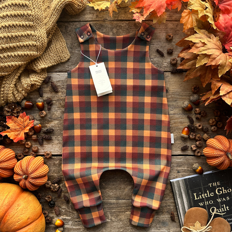 Halloween Check Long Romper | Ready To Post