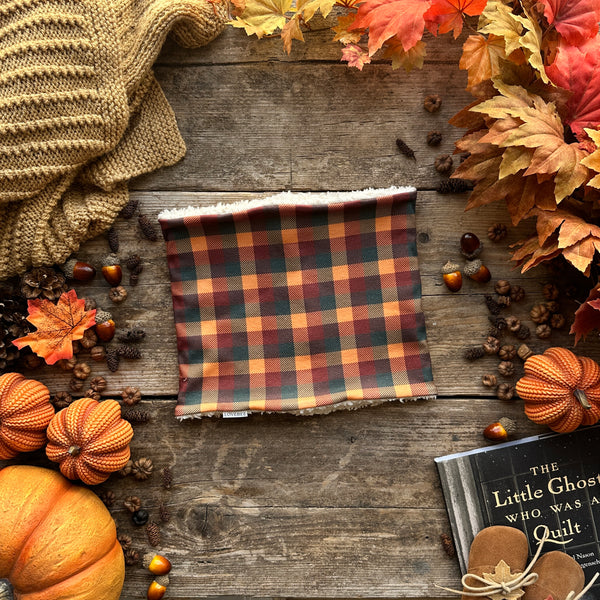 Halloween Check Printed Snood | Ready To Post