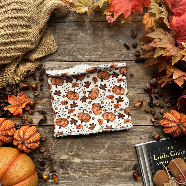 Rustic Pumpkins Printed Snood