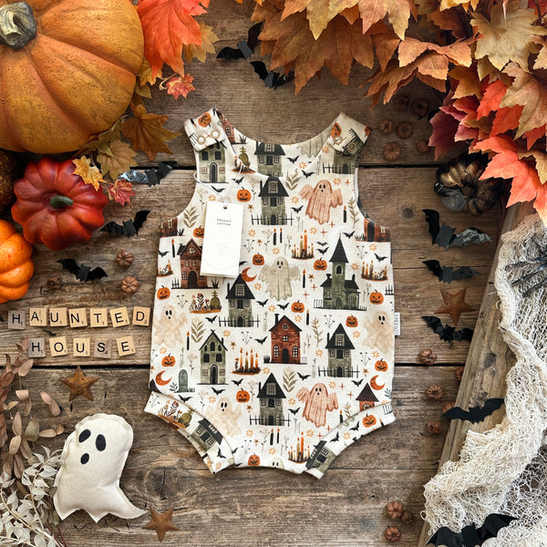 Haunted House Bloomer Romper