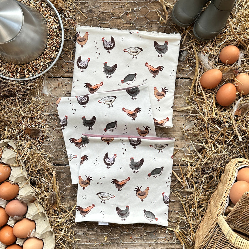 Hens Printed Snood | Ready To Post