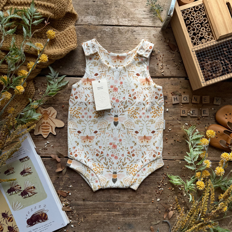 Honey Blooms Bloomer Romper