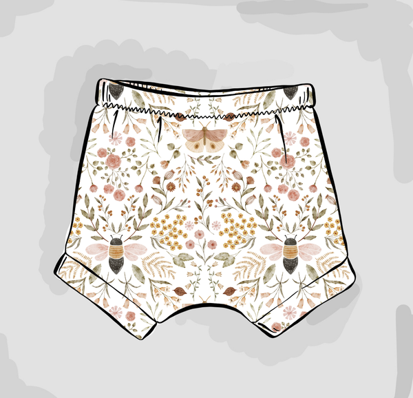 Honey Blooms Cuffed Shorts