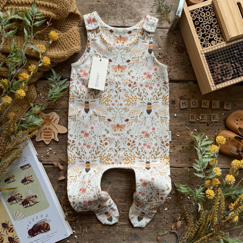 Honey Blooms Footed Romper