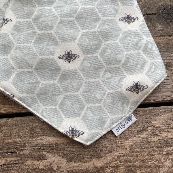 Honeycomb Bee Dribble Bib | Ready To Post