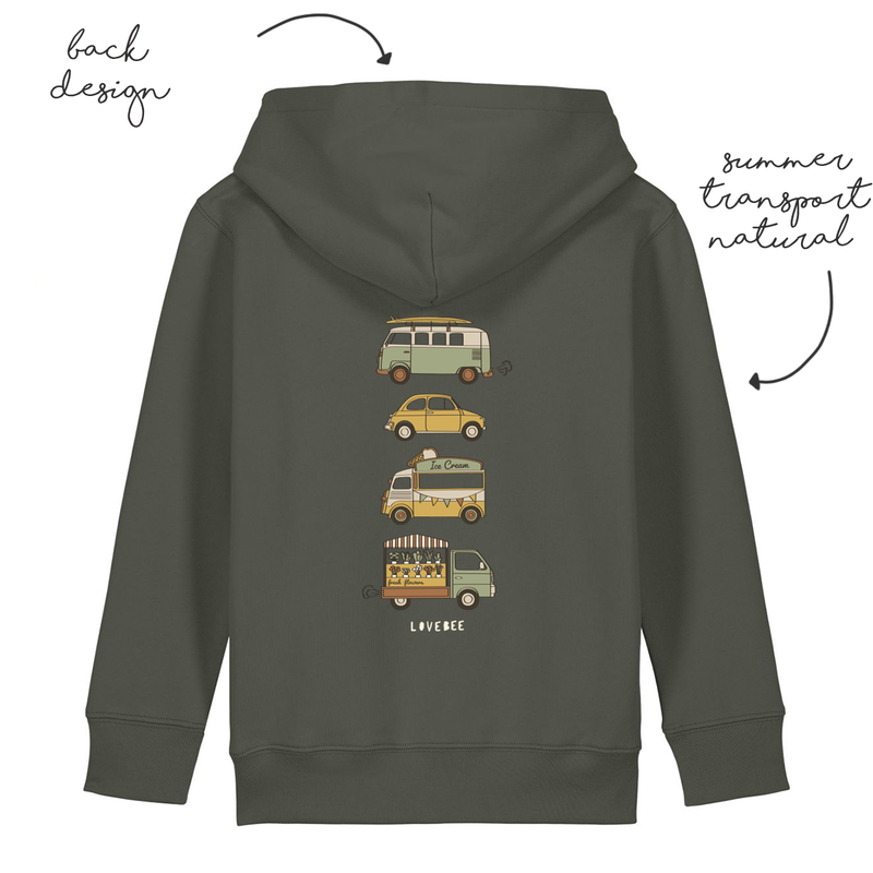 LoveBee Hoodie | Transport | Forest Green