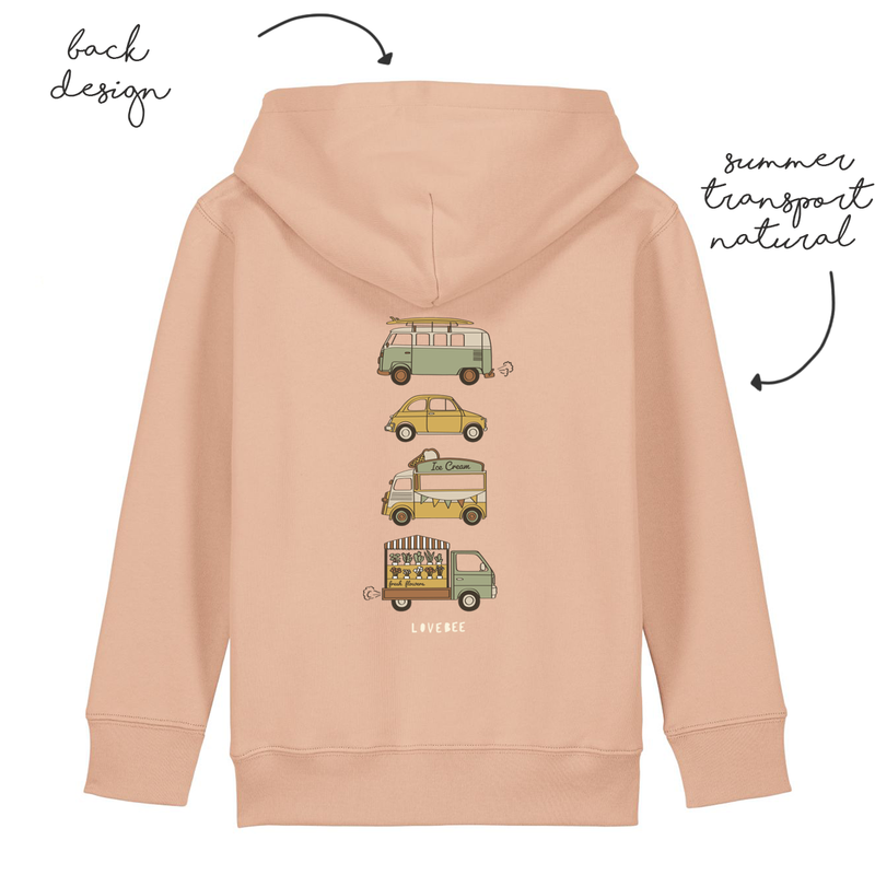 LoveBee Hoodie | Transport | Peach