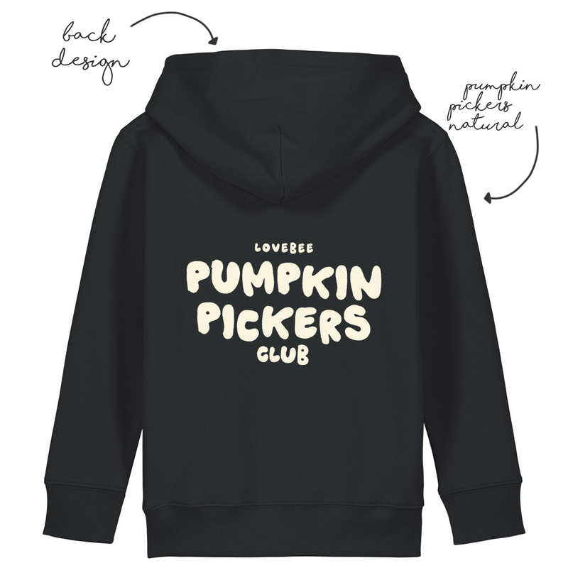 LoveBee Hoodies + T-shirts | Pumpkin Pickers | Black