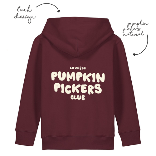 LoveBee Hoodies + T-shirts | Pumpkin Pickers | Burgundy