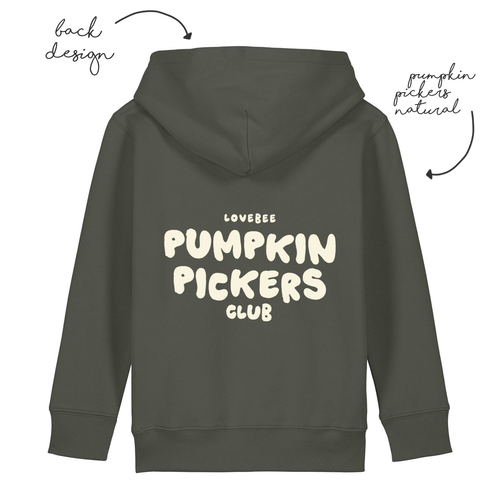 LoveBee Hoodies + T-shirts | Pumpkin Pickers | Forest Green