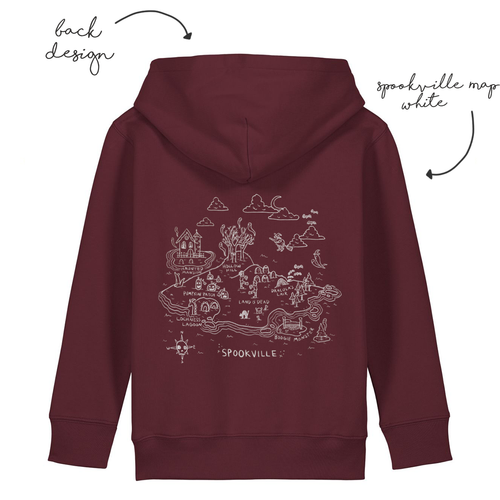 LoveBee Hoodie + T-shirts | Spookville | Burgundy