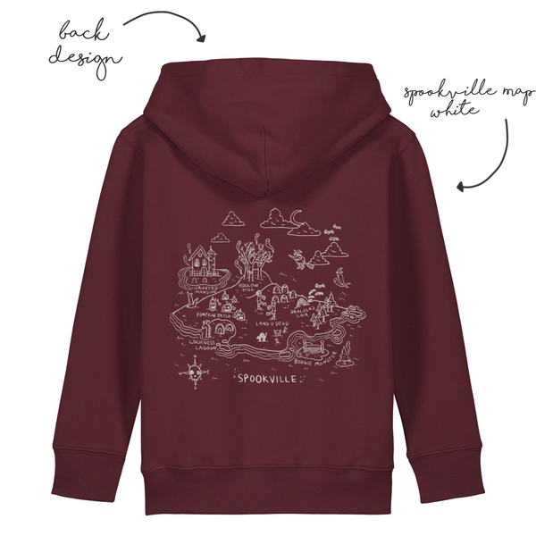 LoveBee Hoodie + T-shirts | Spookville | Burgundy