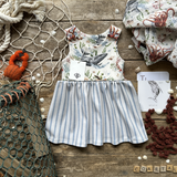 Coastal Blue + Sea Creatures Dress