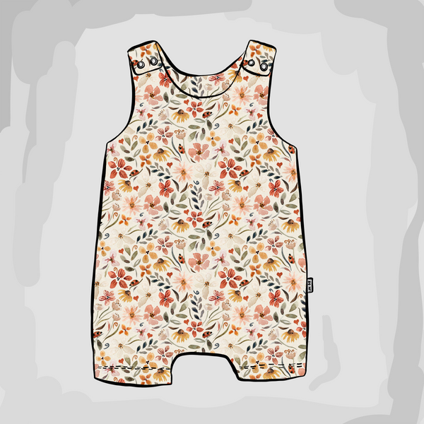 Ladybird Floral Short Romper