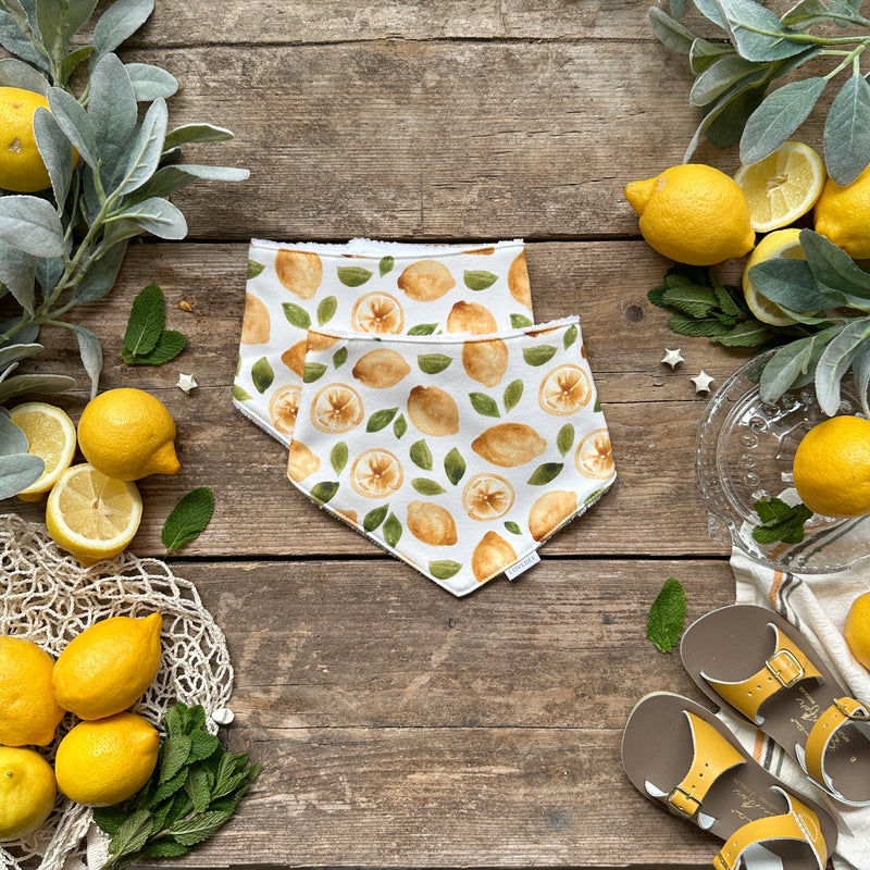 Lemony Lemons Dribble Bib | Ready To Post