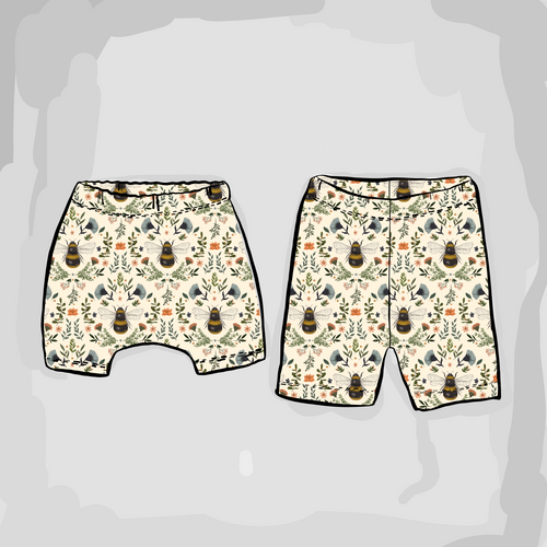 Bee and Botanicals Rolled Shorts