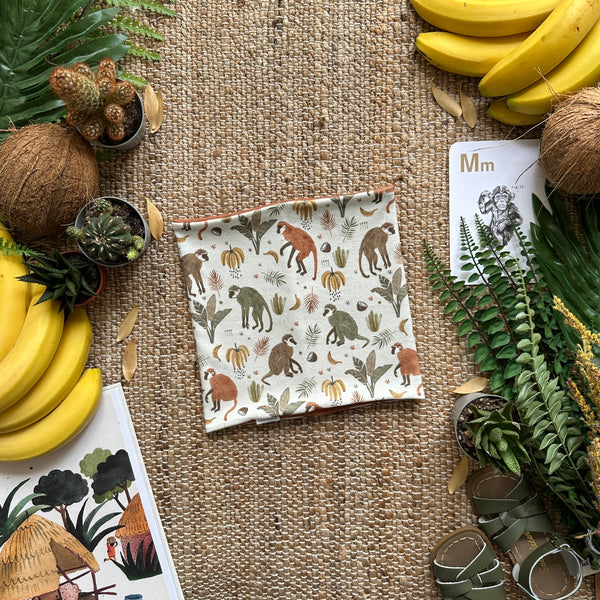 Monkey Loves Bananas Printed Snood | Ready To Post