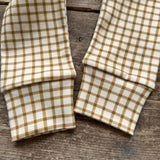 Mustard Gingham Slim Leggings