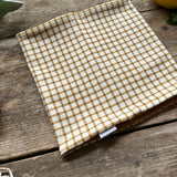 Mustard Gingham Printed Snood | Ready To Post