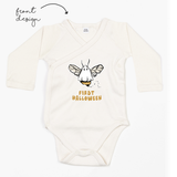 LoveBee Baby Kimono Bodysuits | First Halloween | Natural