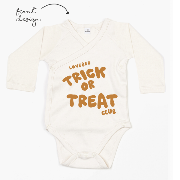 LoveBee Baby Kimono Bodysuits | Trick Or Treat | Natural