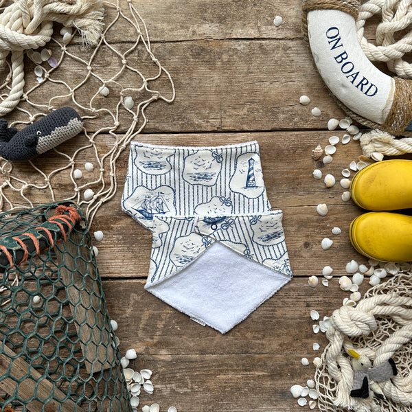 Nautical Knots Dribble Bib | Ready To Post