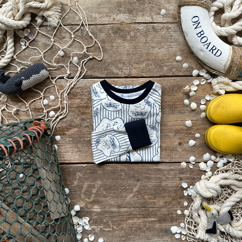 Nautical Knots BeeJamas | Cosy Long | Ready To Post