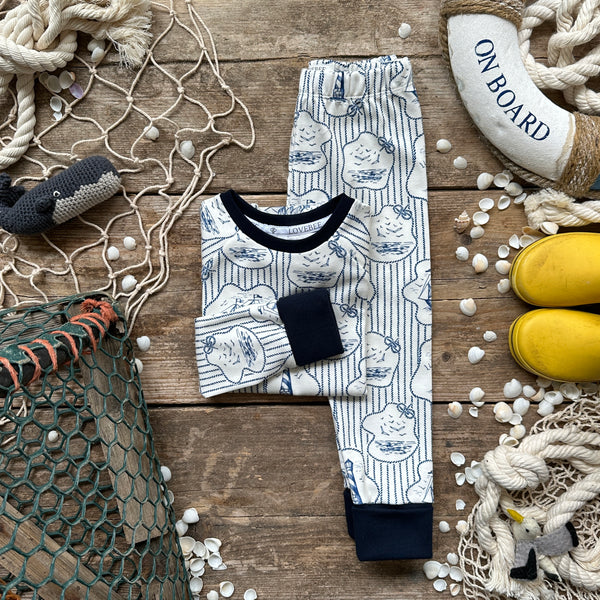 Nautical Knots BeeJamas | Cosy Long | Ready To Post